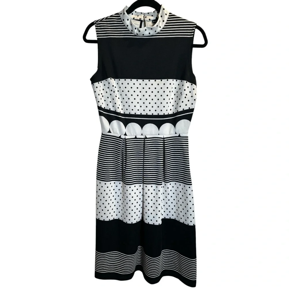 🎉Host Pick 🎉 Kate and Lily Black & White A-line Midi Dress - Picture 4 of 9